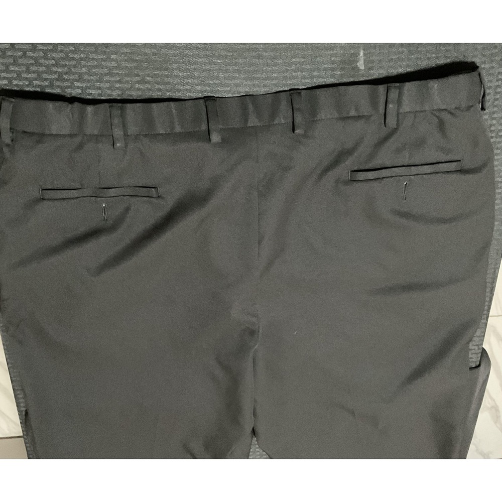 Lot of 2 Haggar Cool 18 Pro Dress Pants Mens 48x30 Black Classic Fit Flat Front - Picture 5 of 9